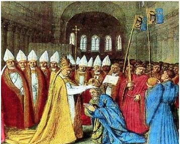 罗马教皇的地位，为什么在中世纪,罗马教皇有凌驾各国国王之上的权威图1